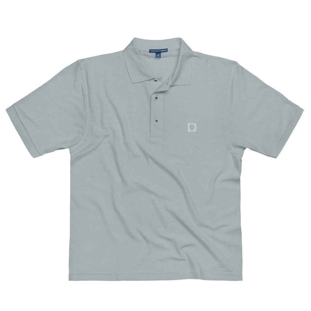 Box Drop Logo Men's Premium Embroidered Polo