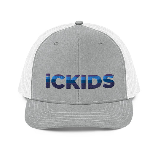 icKids Blue Gradient Embroidered Trucker Hat