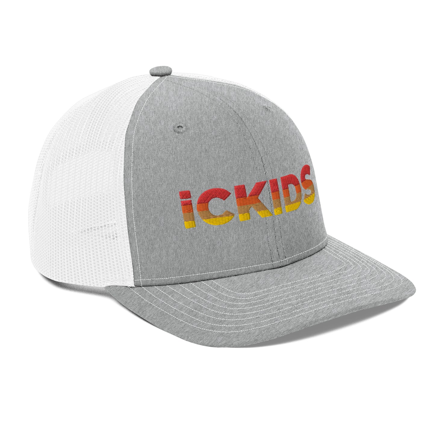 icKids Orange Gradient Embroidered Trucker Hat