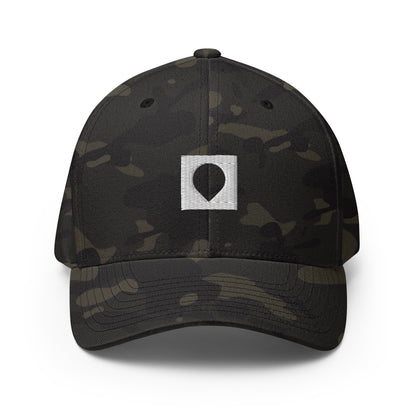 Box Drop Embroidered Fitted Hat