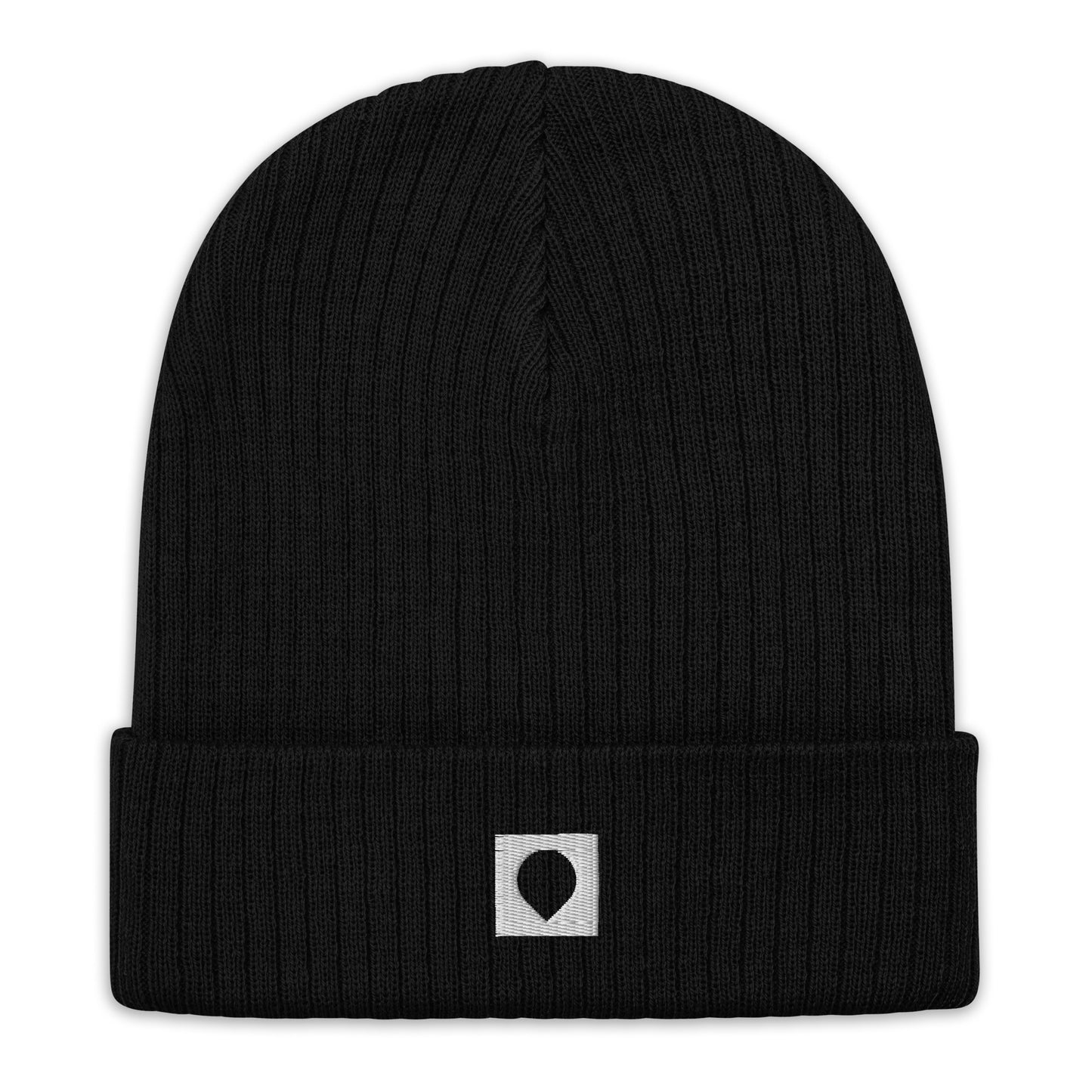 Box Drop Embroidered Knit Beanie