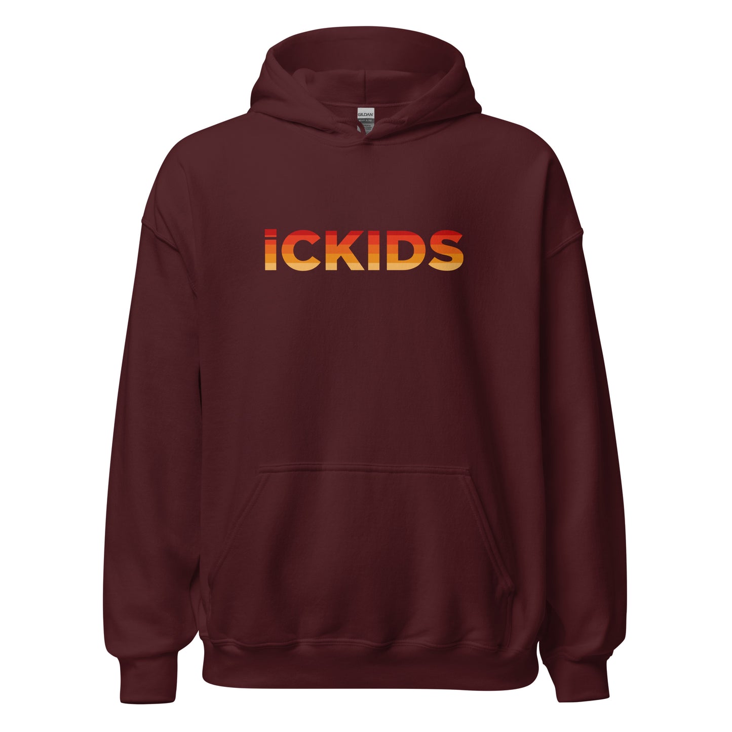 icKids Orange Gradient Adult Hoodie