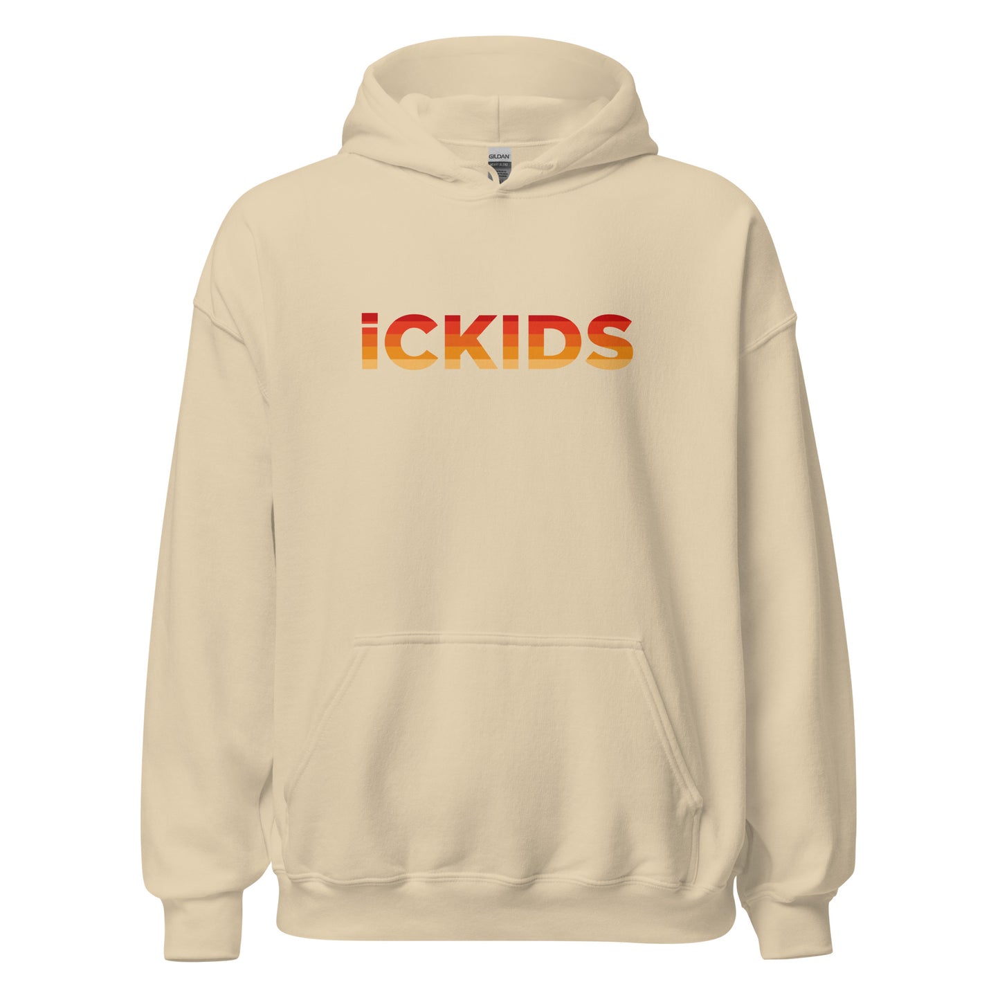 icKids Orange Gradient Adult Hoodie